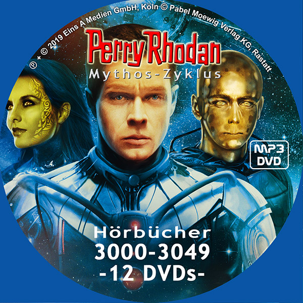 Perry Rhodan MYTHOS MP3 DVD-Paket Folgen 3000-3049